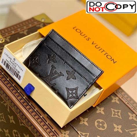 lv card holder男|Double Card Holder Monogram Shadow .